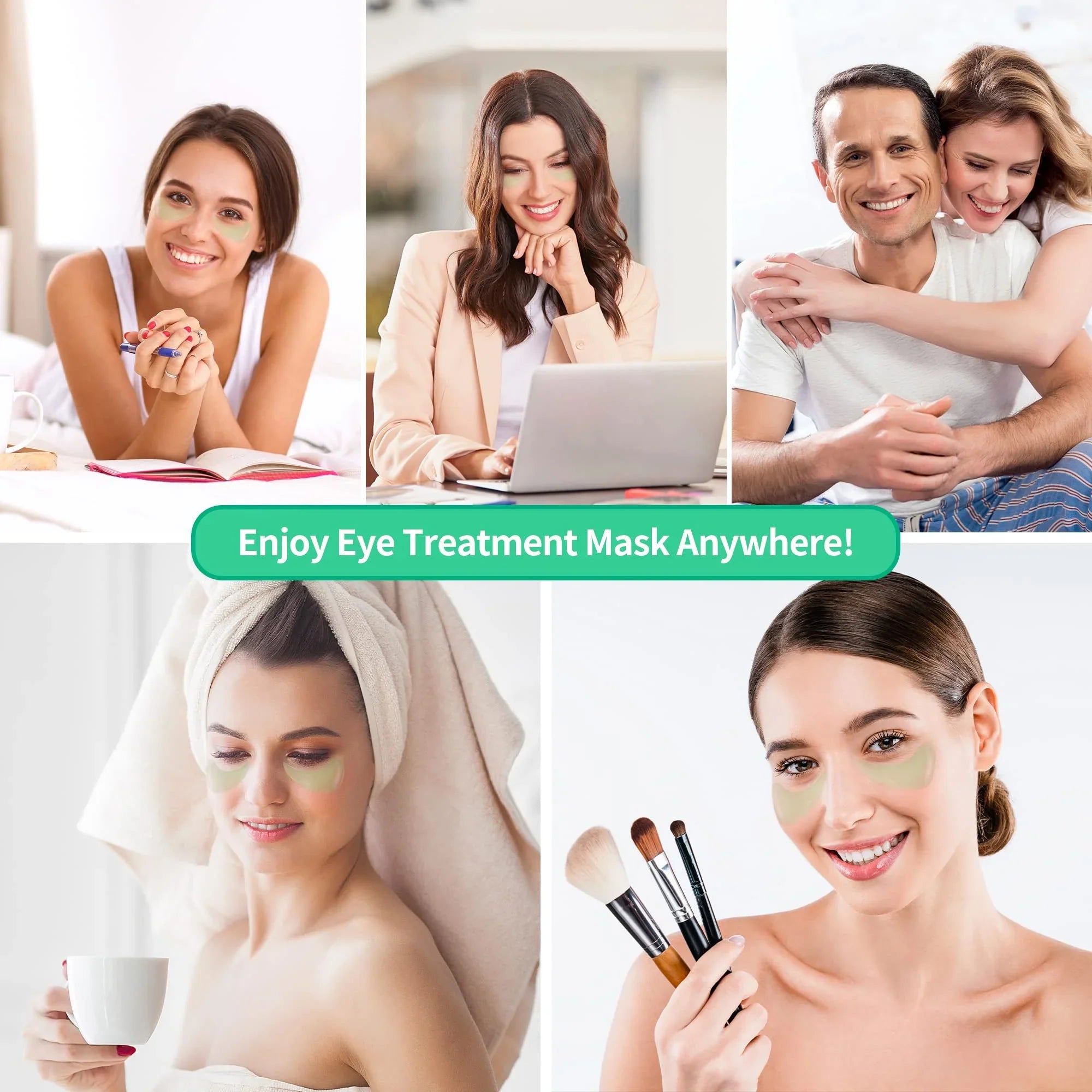 Face Vera - Mask, 30 Amino Aloe & for Pairs Collagen Acid Eye Care