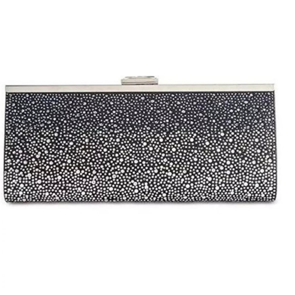 Evening Ombré Bag BLACK New Carolyn INC Clutch Glitter with box/tags Concepts International