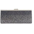 Evening Ombré Bag BLACK New Carolyn INC Clutch Glitter with box/tags Concepts International