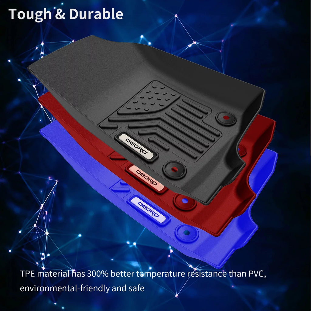 Door 20-23 Floor Ledkingdomus Jeep for 4 Liners Floor Carpet TPE Gladiator Mats