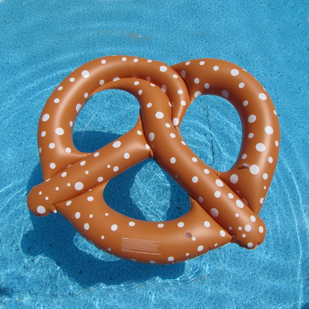 Party Toy Raft Pool Swim Float Up Decoration Water Blow Novelty Giant Pretzel Inflatable 48"
