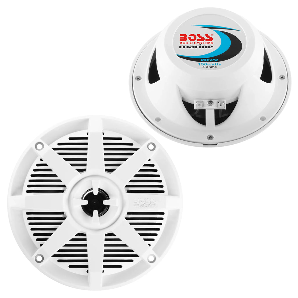 Audio Speakers, Range, Full Systems 150 Marine Watts, MR52W BOSS 2 5.25” Way