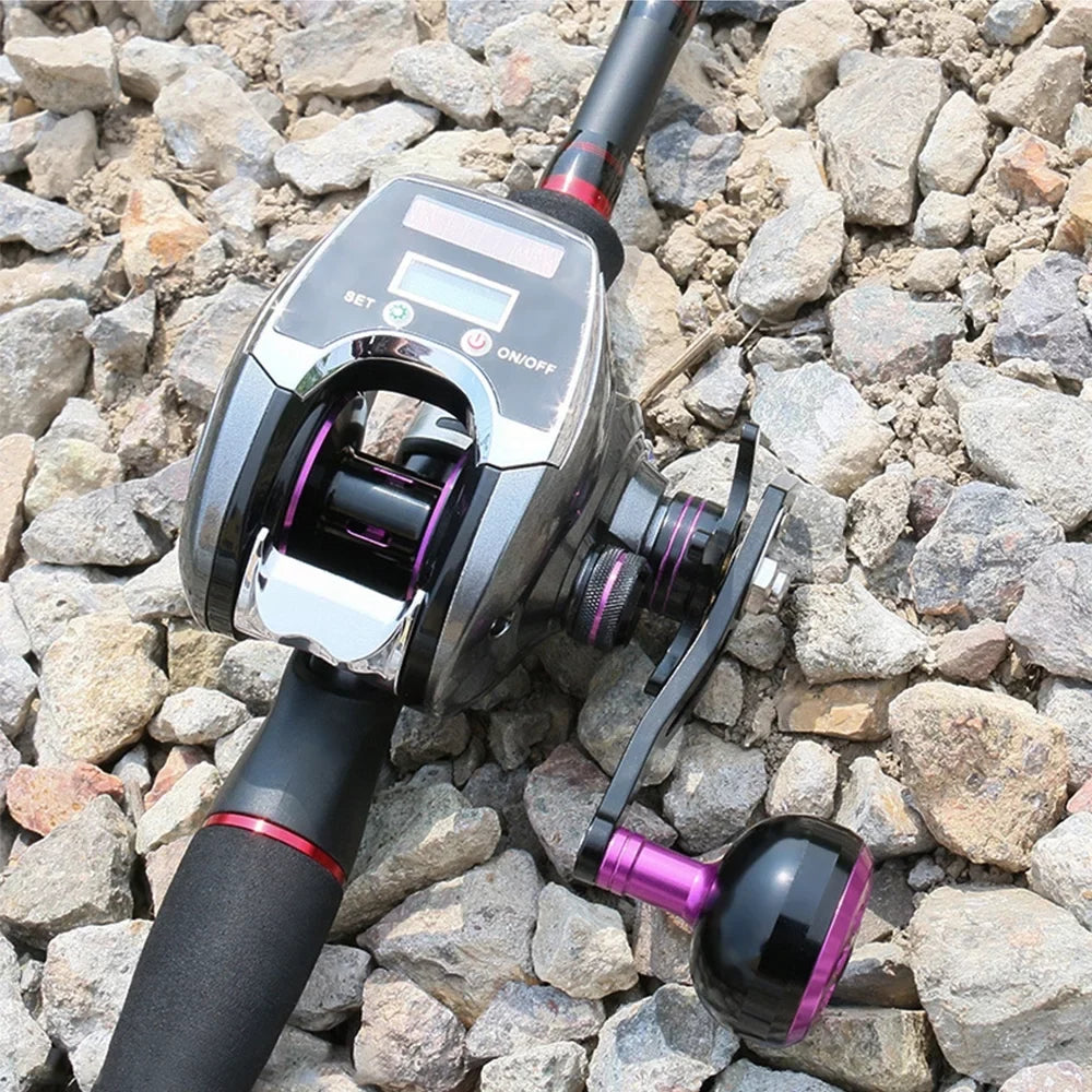 for Reel Charging Display System Speed Ratio with Baitcasting Sun Digital 8.0 1 High Fishing OWSOO
