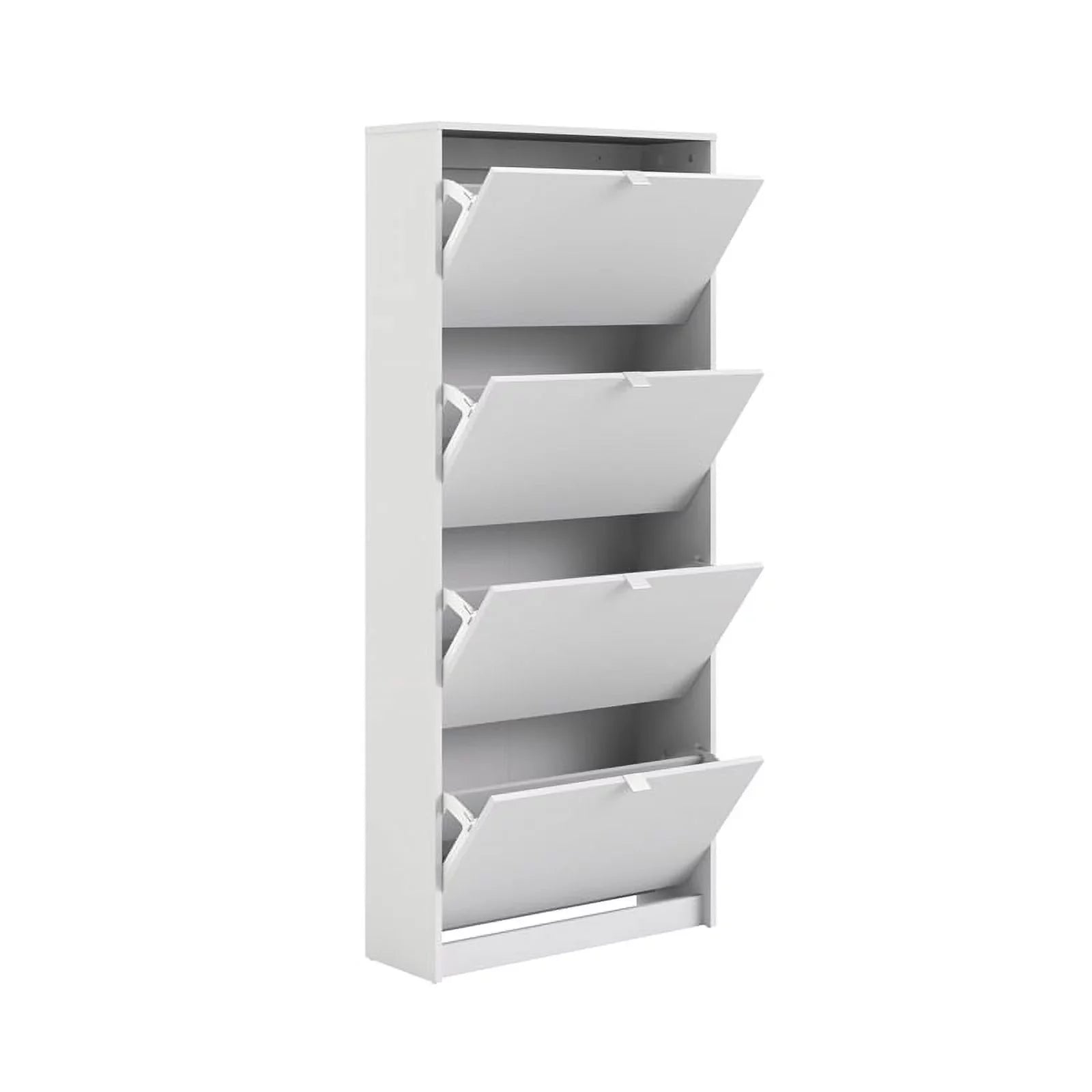 in Drawer Allora Cabinet 4 Contemporary Shoe White