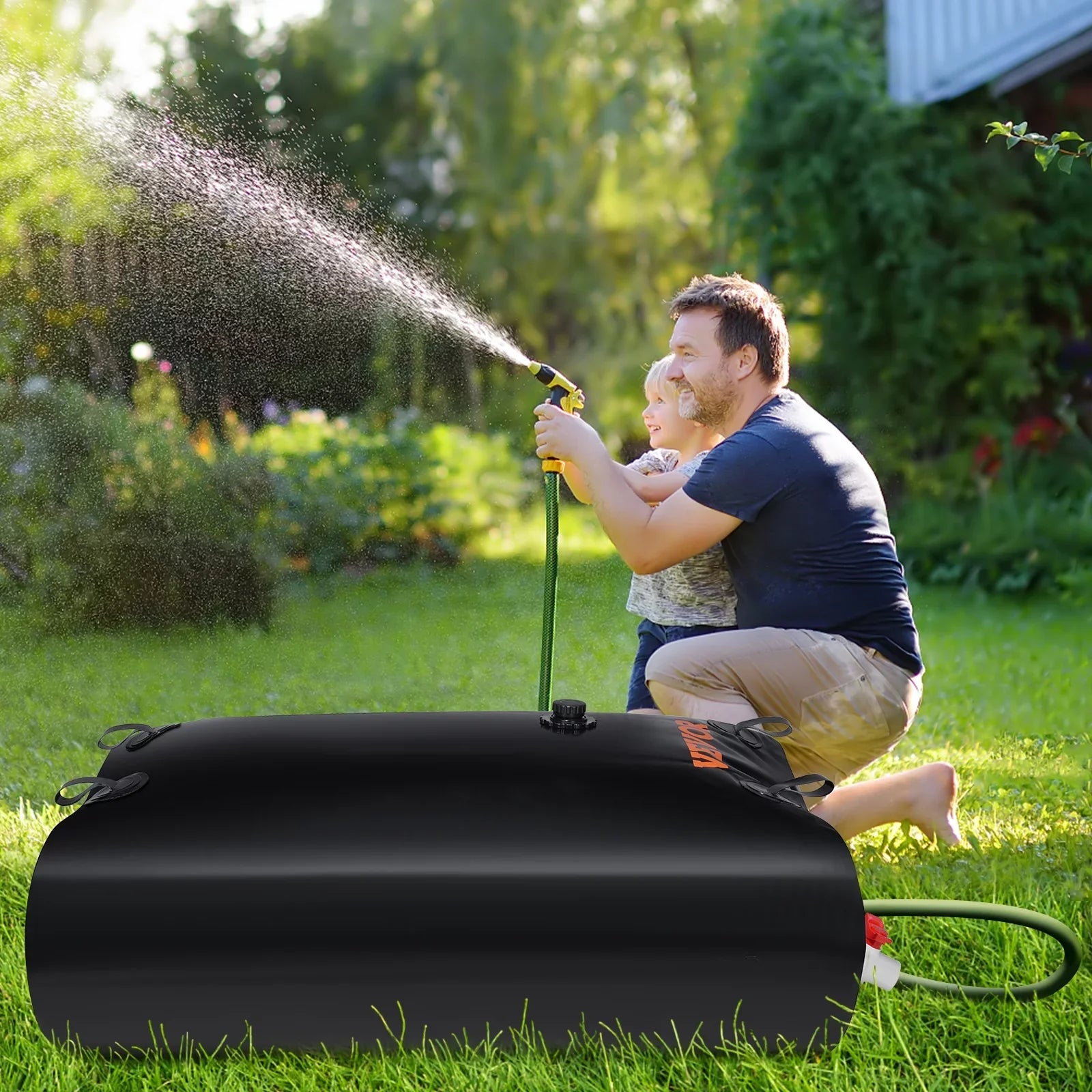 Bag,143 Kit,Water Water Storage Portable BENTISM Water Gallon Including Overflow Rainwater and PVC Capacity Large Bladder Storage Bladder Containers,1000D Spigots Tank Water