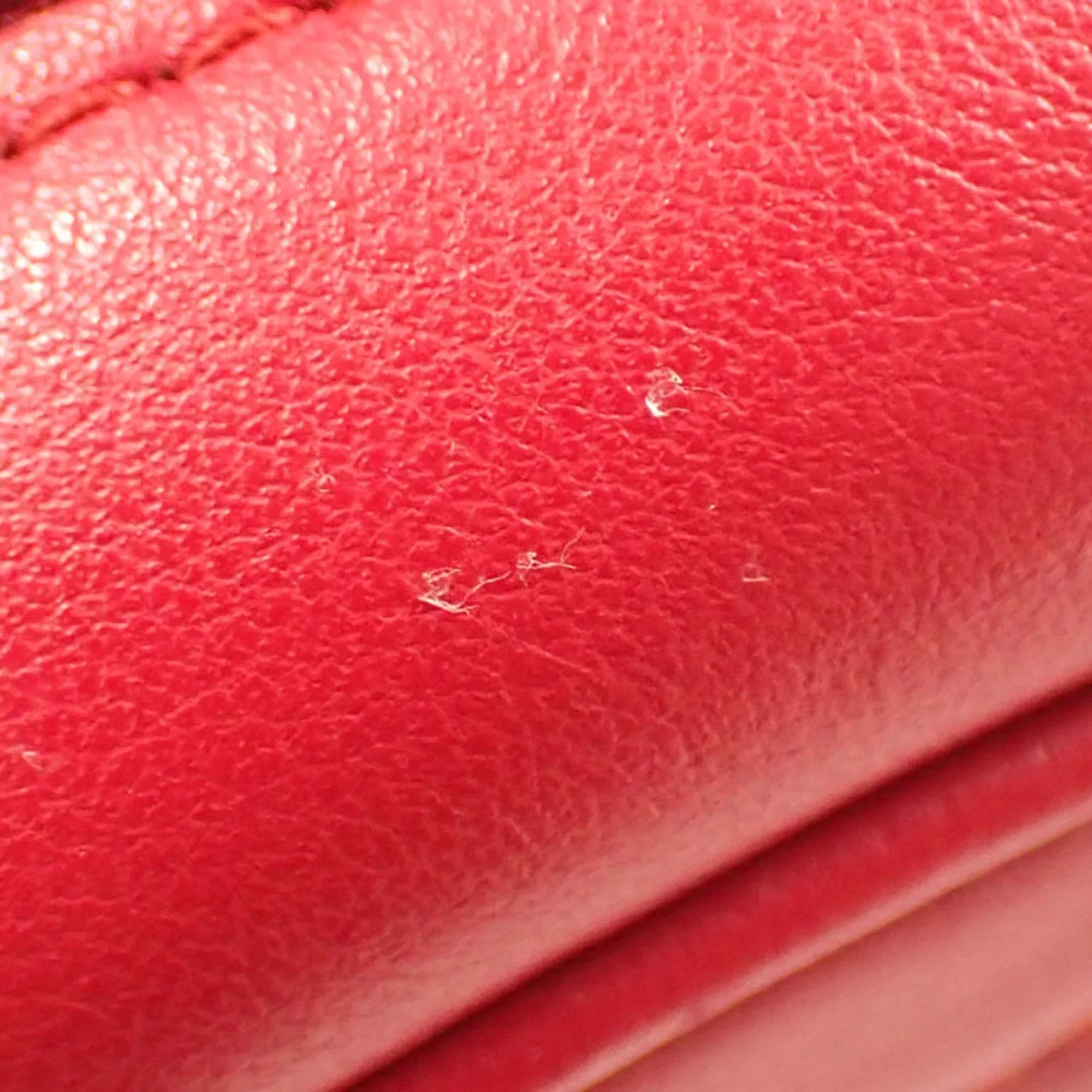 Bag 447632 Leather Gucci GG Shoulder (Good) Marmont Small Pre-Owned Red Women's Quilted