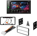 Media Receiver KIT4747 2002-2005 DIN with Digital Camera/Installation 2 Double Bluetooth/Backup W/ Door AM/FM Touchscreen Ford Stereo for Bundle Pioneer Kit/in-Dash 6.2" AVH-241EX Car Explorer DVD/CD