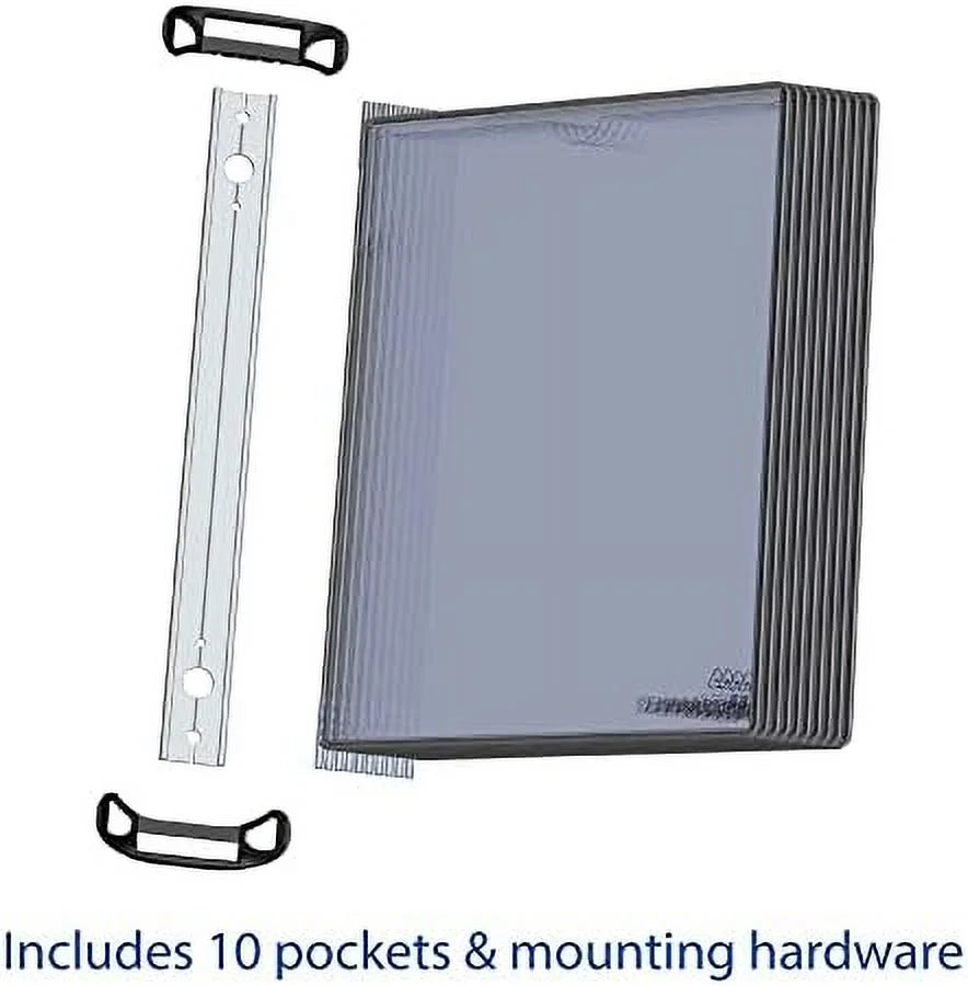 Reference Black Frame, Universal-Size Series 10 Mounted Wall (TP920307) Pockets, PRO Double-Sided Model And Professional Display Outer Viewing, Djois System,