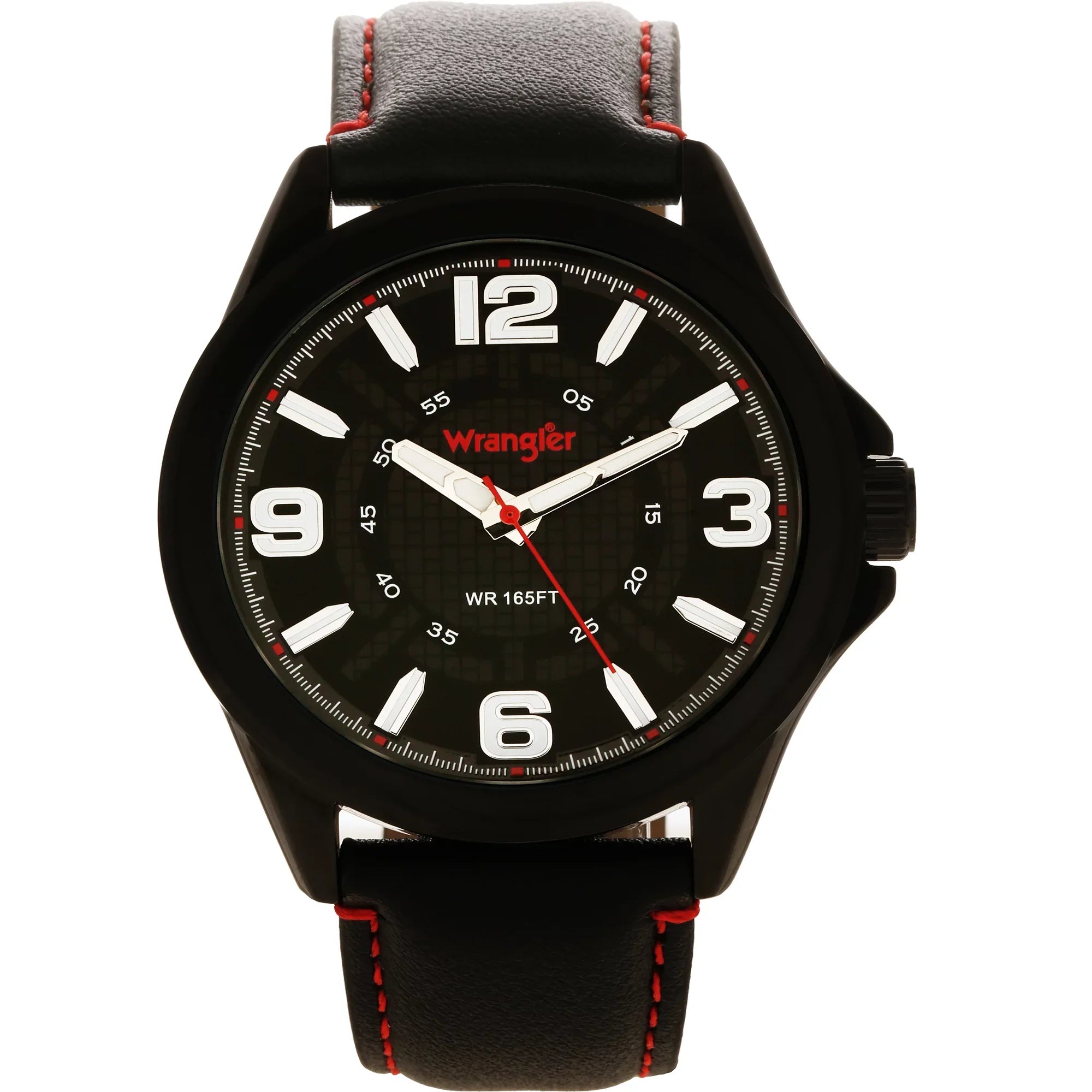 Dial, Strap Wrangler Watch Black Black 48mm