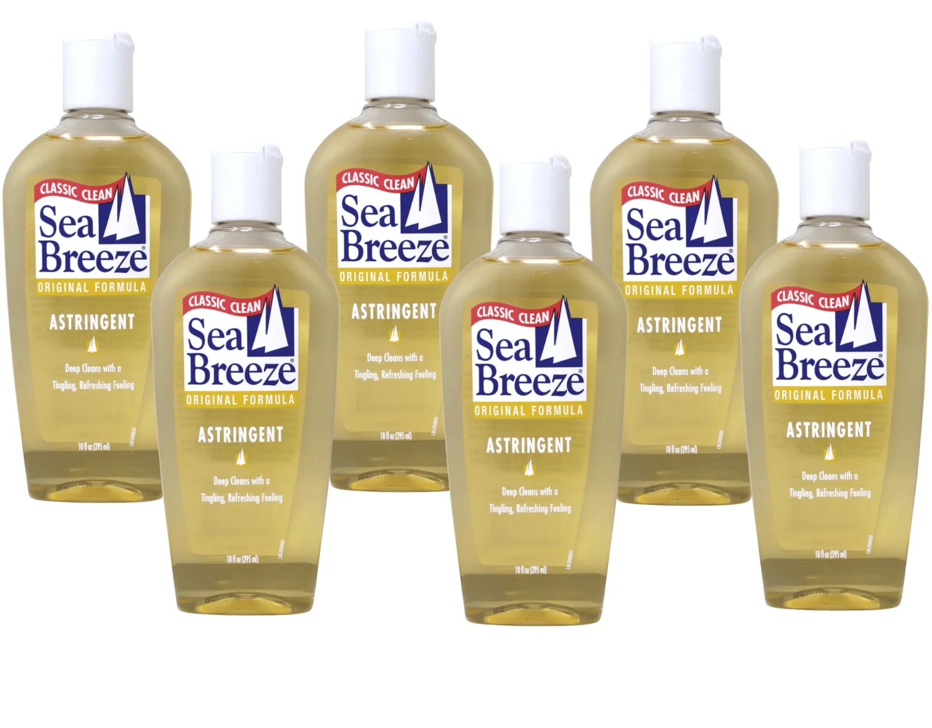 Refreshing Clean Astringent Original Classic 10 Breeze Oz Ea Formula 6 Pack Sea