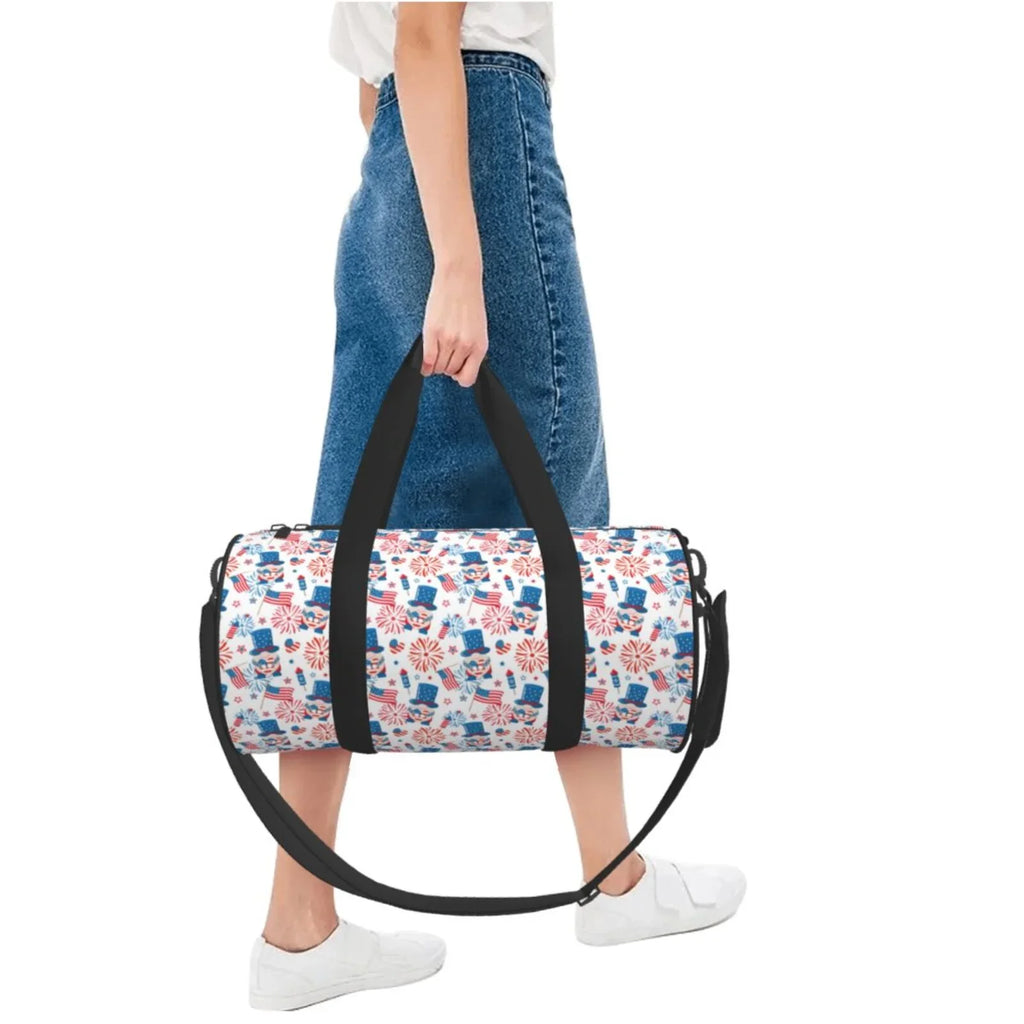 Compartment Sports with Luggage Cylinder and Travel Gnomes Gym Pocket Large Bag Bag American Bag Waterproof Coaee Capacity