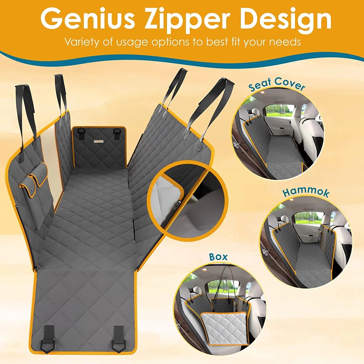 Seat Dog Seat Waterproof Trucks for Nonslip for Dog Belt Car Scratchproof Covers Hammock & – Front PAWBEE – Cover & Bonus Car – with Covers Window Car for SUV, Seat Dogs Dogs Seat Mesh Car Cars with