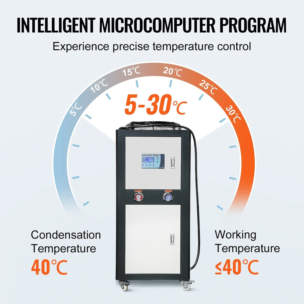 Chiller 16 Industrial Water Water Cooling 9.4HP for 60L SKYSHALO Air-cooled Gal