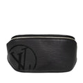 Unisex Leather (Good) Louis Epi Vuitton Pre-Owned Initials Bag Black Authenticated Belt