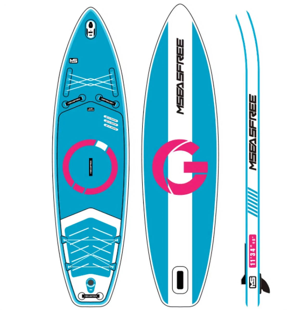 Paddle LYPER With Inflatable Up Accessories Board 11'x34"x6" Stand