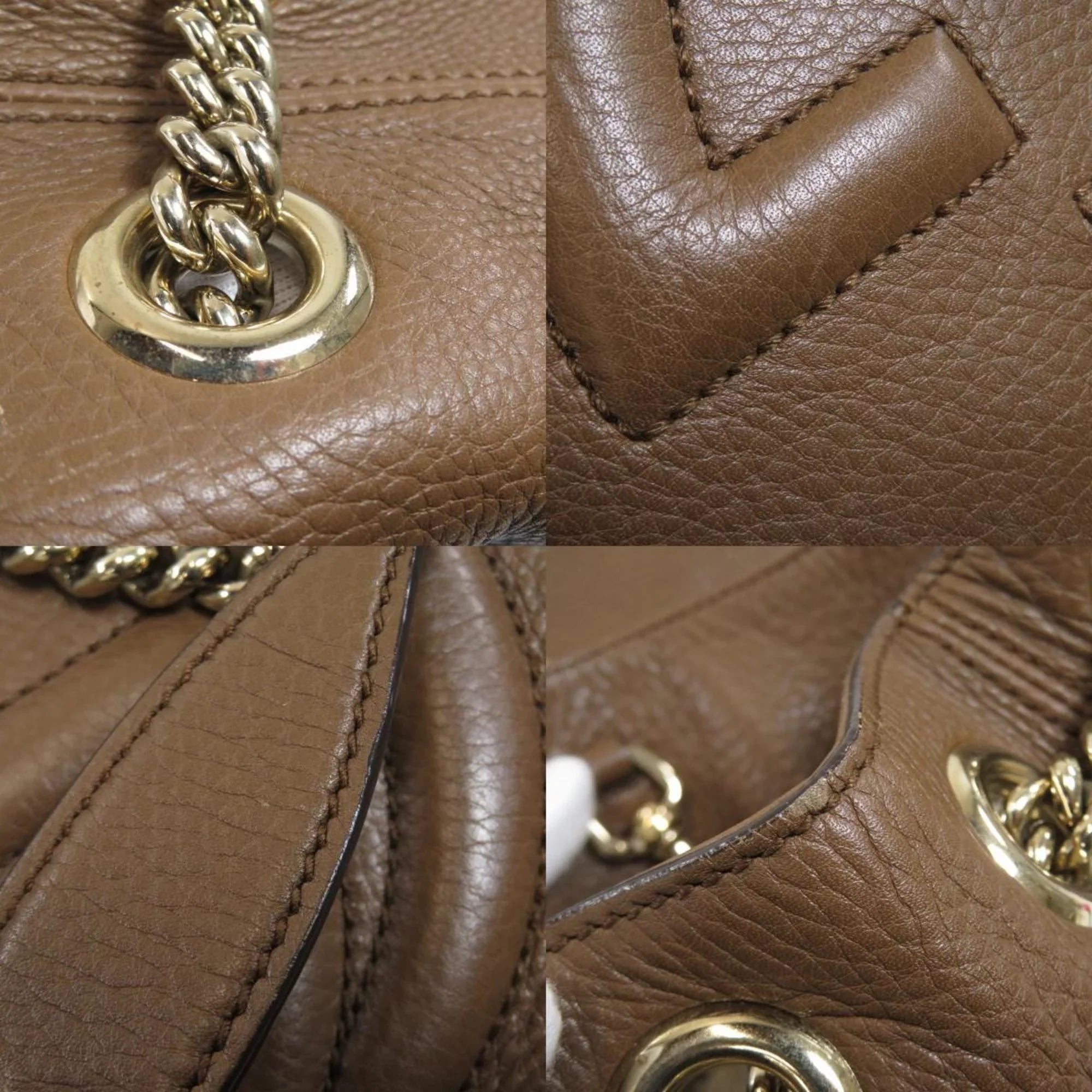 Calf Bag Gucci 308982 Chain Pre-Owned (Good) Tote Soho Ladies
