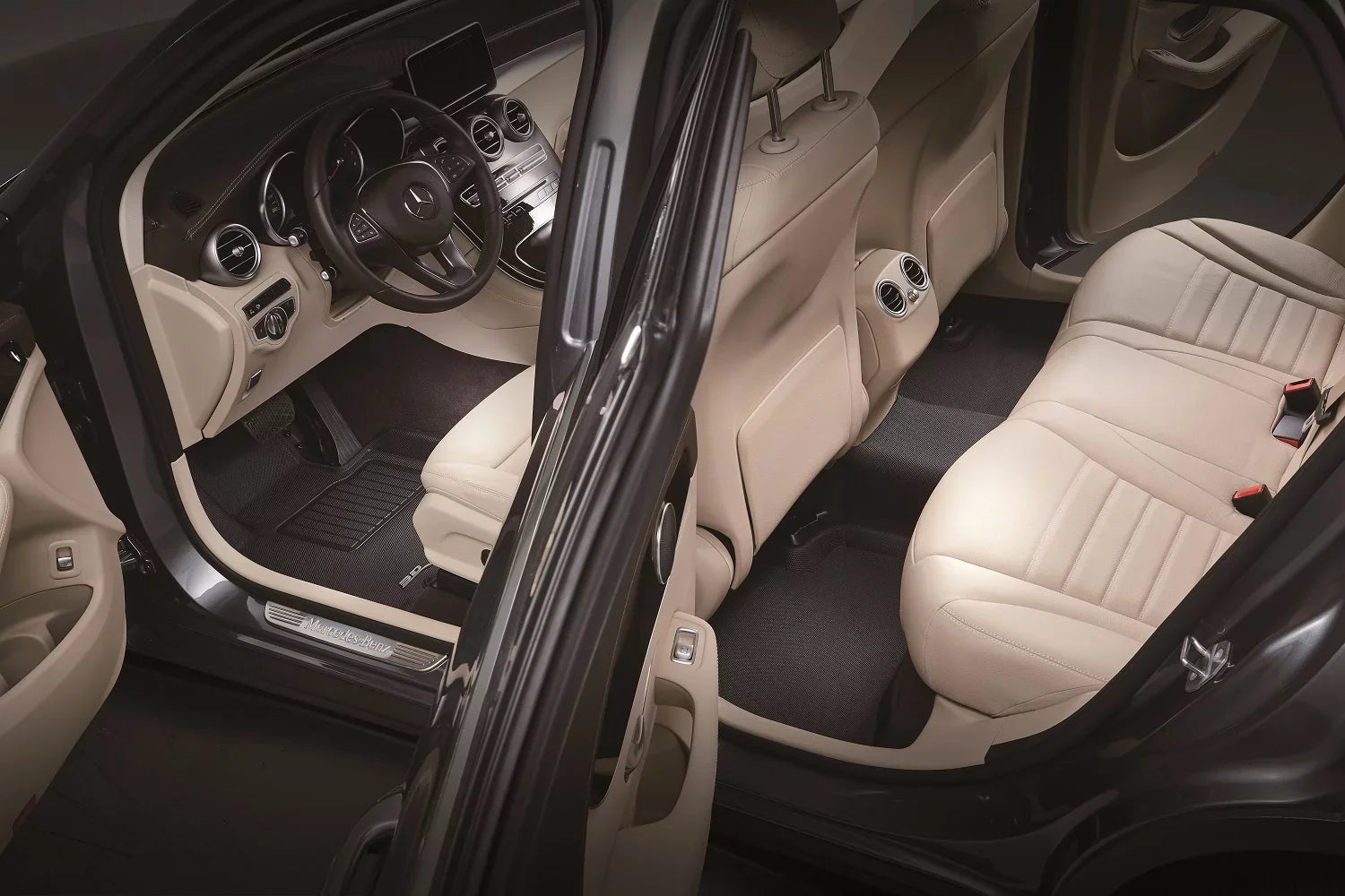 Set 3D MAXpider with compatible - Floor KAGU Mat FORESTER (BLACK) SUBARU Full 2019-2024