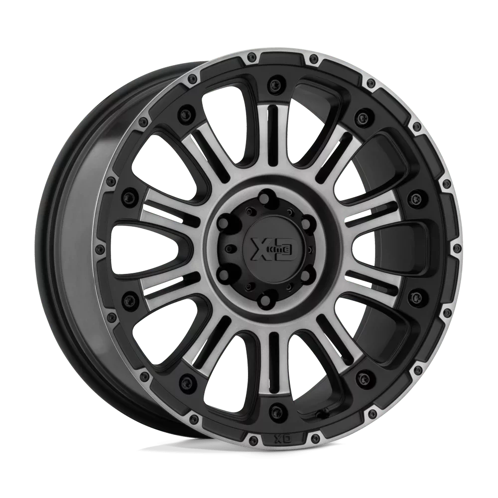 Satin Mm) Wheel Tint w/ 20X10 Wheels Rim KMC Gray HossII 8X165.10 Black (-24 Mach