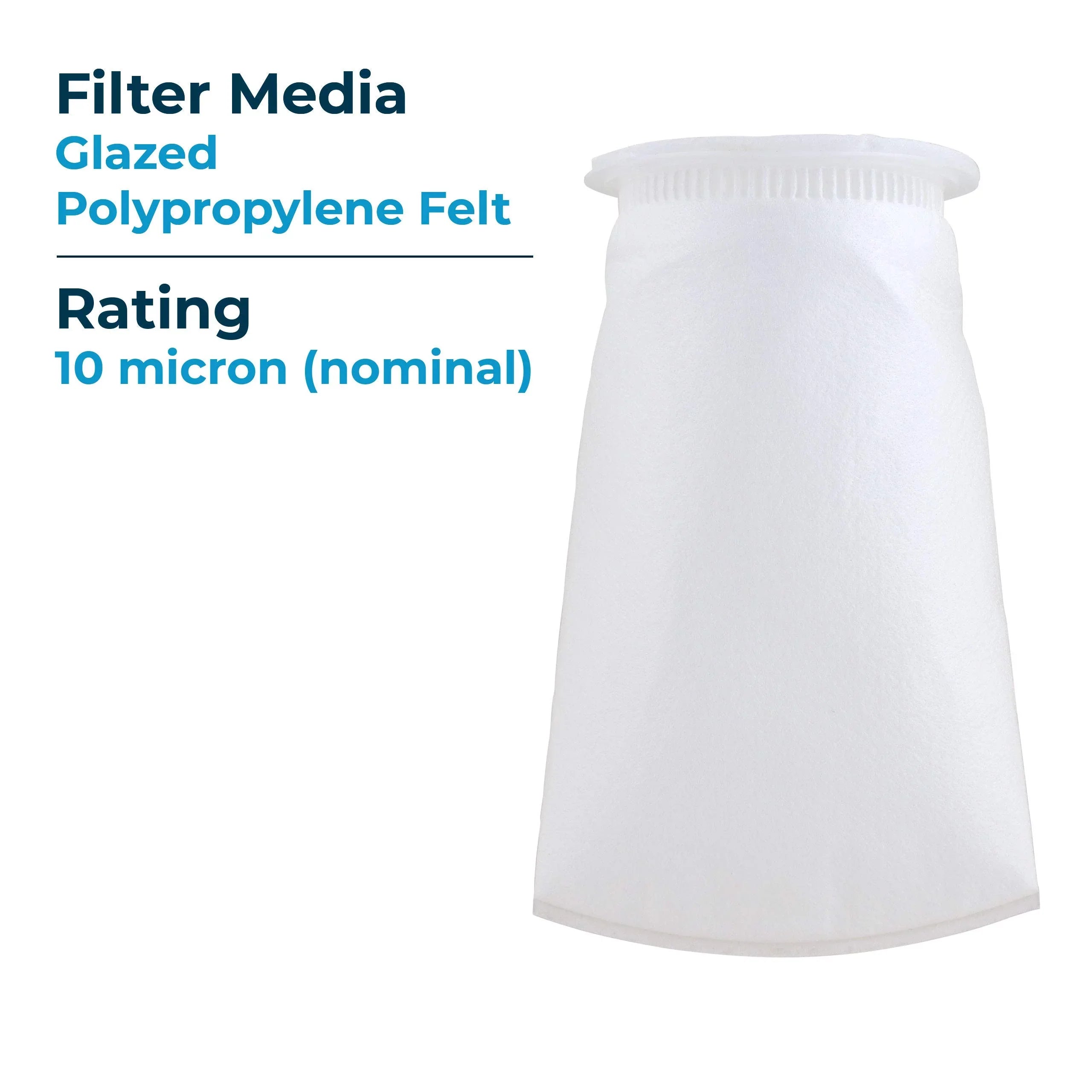 Bag 155387-03 of Micron SP-BP-410-10 (10”) 10 BP-410-10 (Case Polypropylene Liquid #3 Felt Glazed SpiroPure 40) Filter