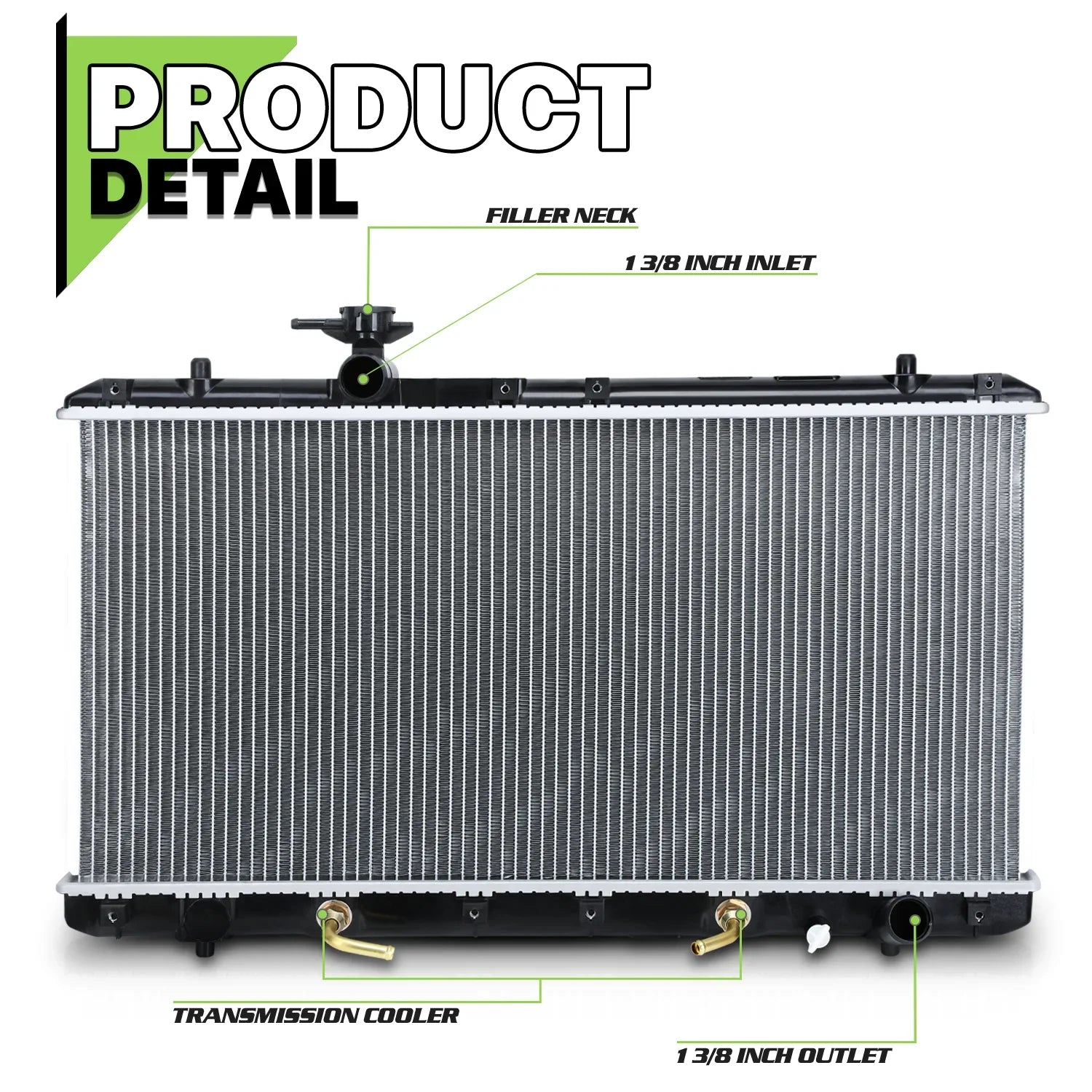 Magshion AT Suzuki 2.0L/2.3L Replacement Aerio Radiator Core 2451 Aluminum OE for (2002-2007)