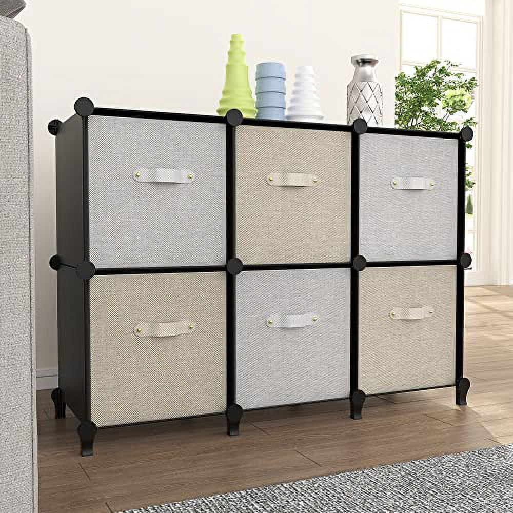 Organizer Shelf Storage Bookshelf,Storage for Bookcase Cubes 6-Cube Bedroom,Bathroom Kids,Closet, HOMIDEC Storage Cabinet Organizer Organizer, Cabinet Closet