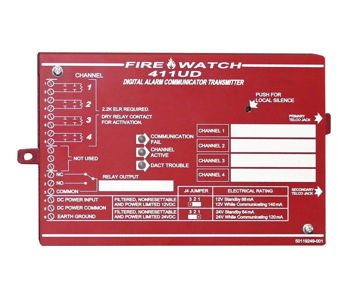 Fire Alarm 411UD Control/Communicator Fire-Lite