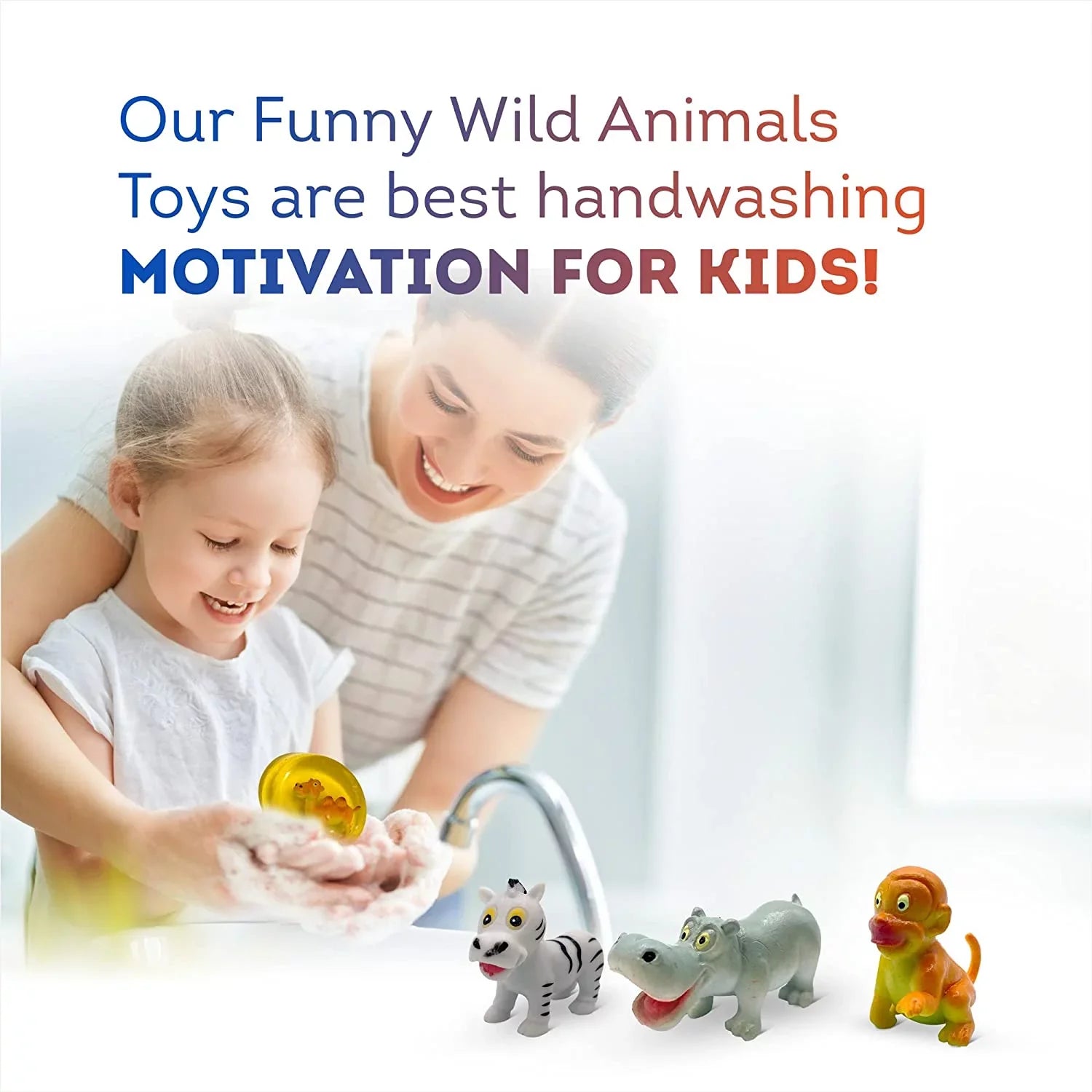 Safe Bar Soap Wild Toys Animals Set Inside Handmade Collect 4 Glycerin in All USA Funny Animals Surprise Toys 12 with Natural Moisturizing by and Relaxcation Kids Soap