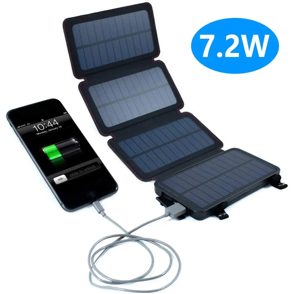 Bank Portable Outdoor Phone Waterproof Mobile Charger JLLOM Solar Panel Camping Power