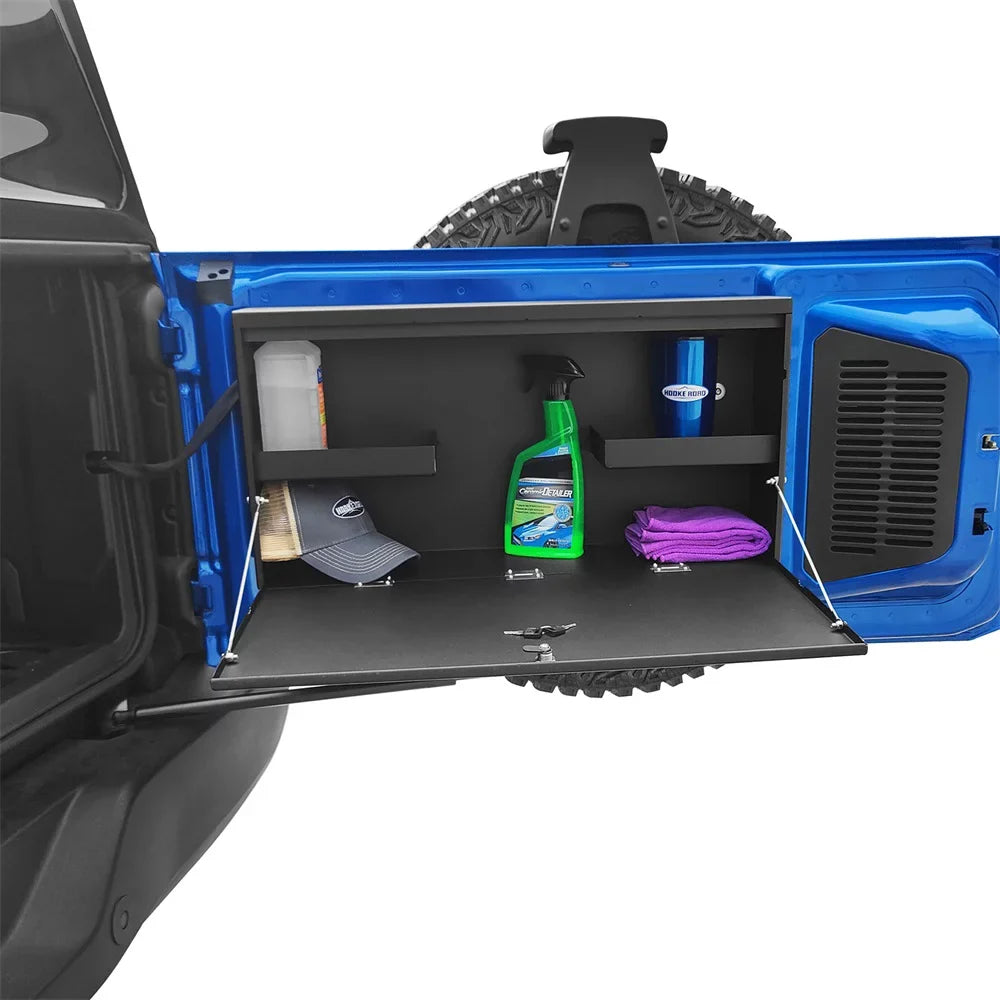 Ford Steel Fit Table Tailgate Road Box Bronco Black 2021-2023 Lockable Folding Hooke Storage