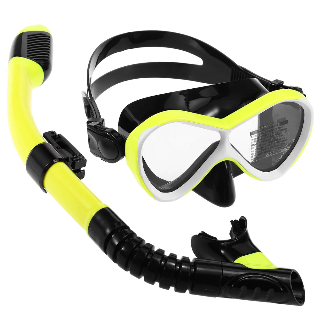 for Clear Set for Snorkel Vision Goggles Professional Kids Swimming with Tube Underwater Snorkel ammoon