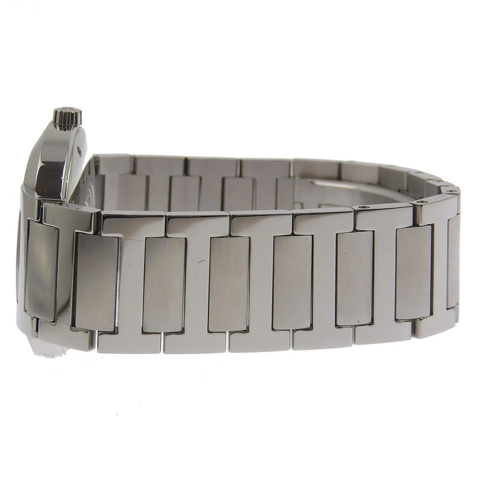 Quartz Stainless Analog White Watch Made Nomad Swiss Steel Pre-Owned Men's NO1.710 Hermes Display Dial Silver (Fair)
