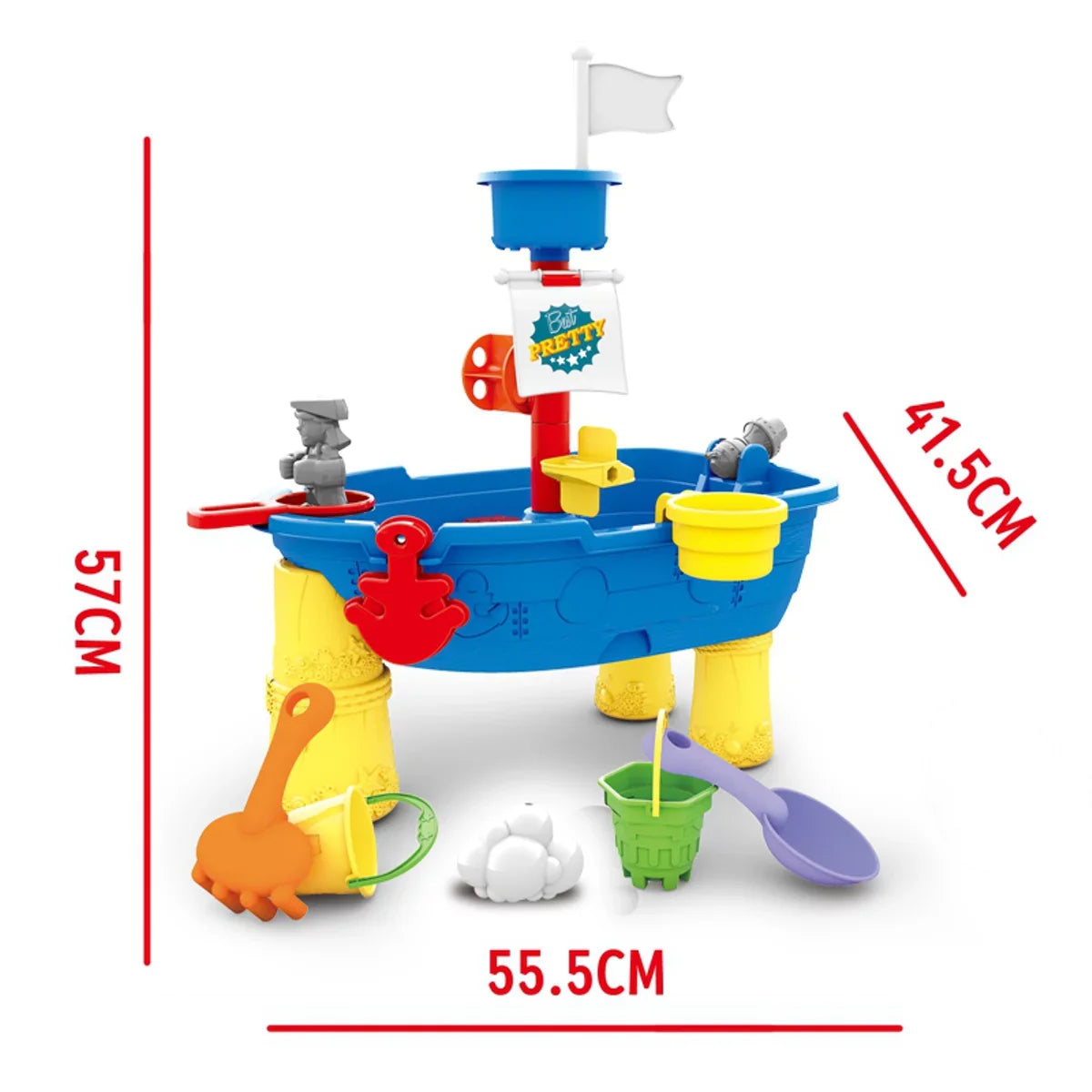 Girls Table Boys Pcs 21 Toddlers 3 Sand Sandboxes + Toys Y Beach Ship Water Mundo Toy for Pirate