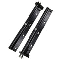 Set Spring Flap Semi Trucks 1-1/8" Bracket Bolt Holder Black Mud Straight Hanger Spacing POWERWORKS Loaded Mudflap for 30" Length