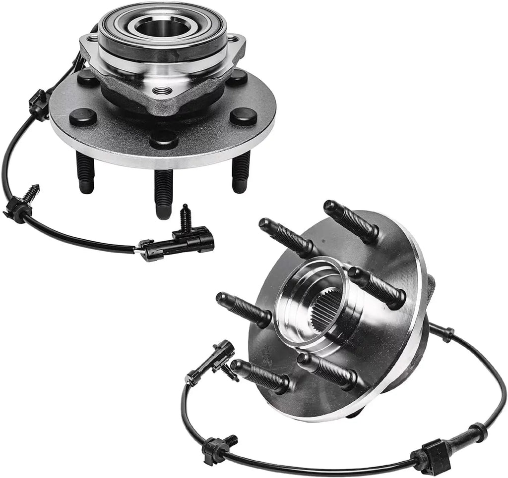 Control 4WD Kit Sierra 1500 Arms Detroit Lugnuts Suspension - w/Keys Hubs 2000-2006 Silverado + Wheel Replacement Tahoe Axle Front 24pc for Escalade