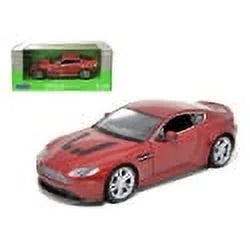 Aston Welly Martin Red 1/24 V12 Diecast by Model Vantage Car 2010