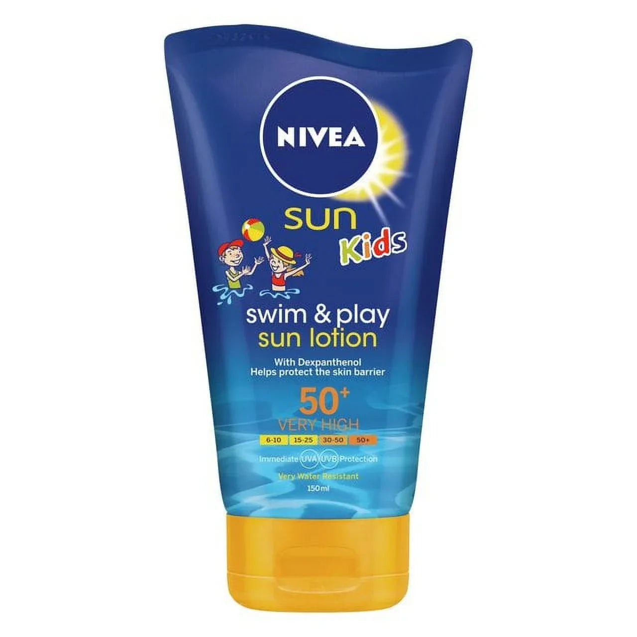 Sentogo 150ml Kids American Variety Sun - from NOT 2 Play PACK Version - Nivea Kingdom European A SOLD - SPF AS & 50+ Imported by Swim United North