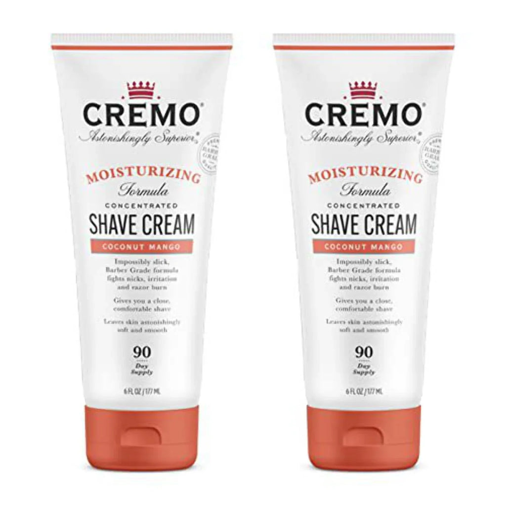 Moisturizing Burn, Women Ultra-Slick Shaving (Pack Astonishingly Cream, Fights for Shave Oz Superior Razor Cuts 2) Mango Cream 6 Cremo and Fl Coconut of Nicks,