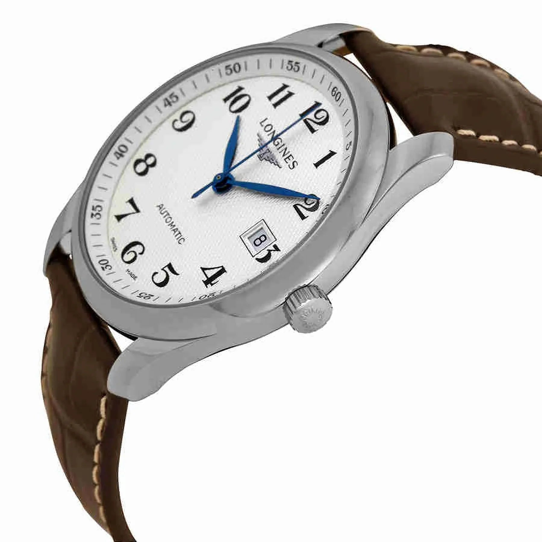 Dial Brown Leather Silver Longines Automatic L27934783 Watch Master