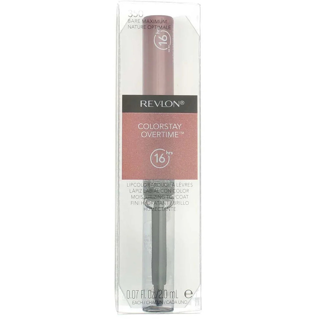 Liquid of (Pack Maximum Lip [350] 0.07 Bare 4) Revlon Color, Overtime oz ColorStay