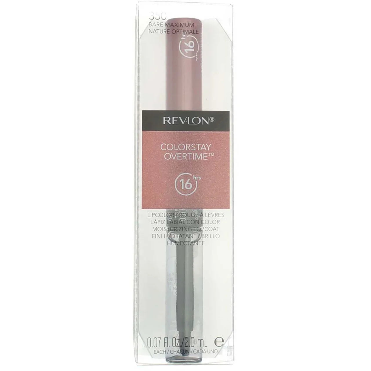 Liquid of (Pack Maximum Lip [350] 0.07 Bare 4) Revlon Color, Overtime oz ColorStay