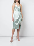 STUART JILL Sheath 8 Sleeveless The Knee Womens Above Size: Dress Evening Green