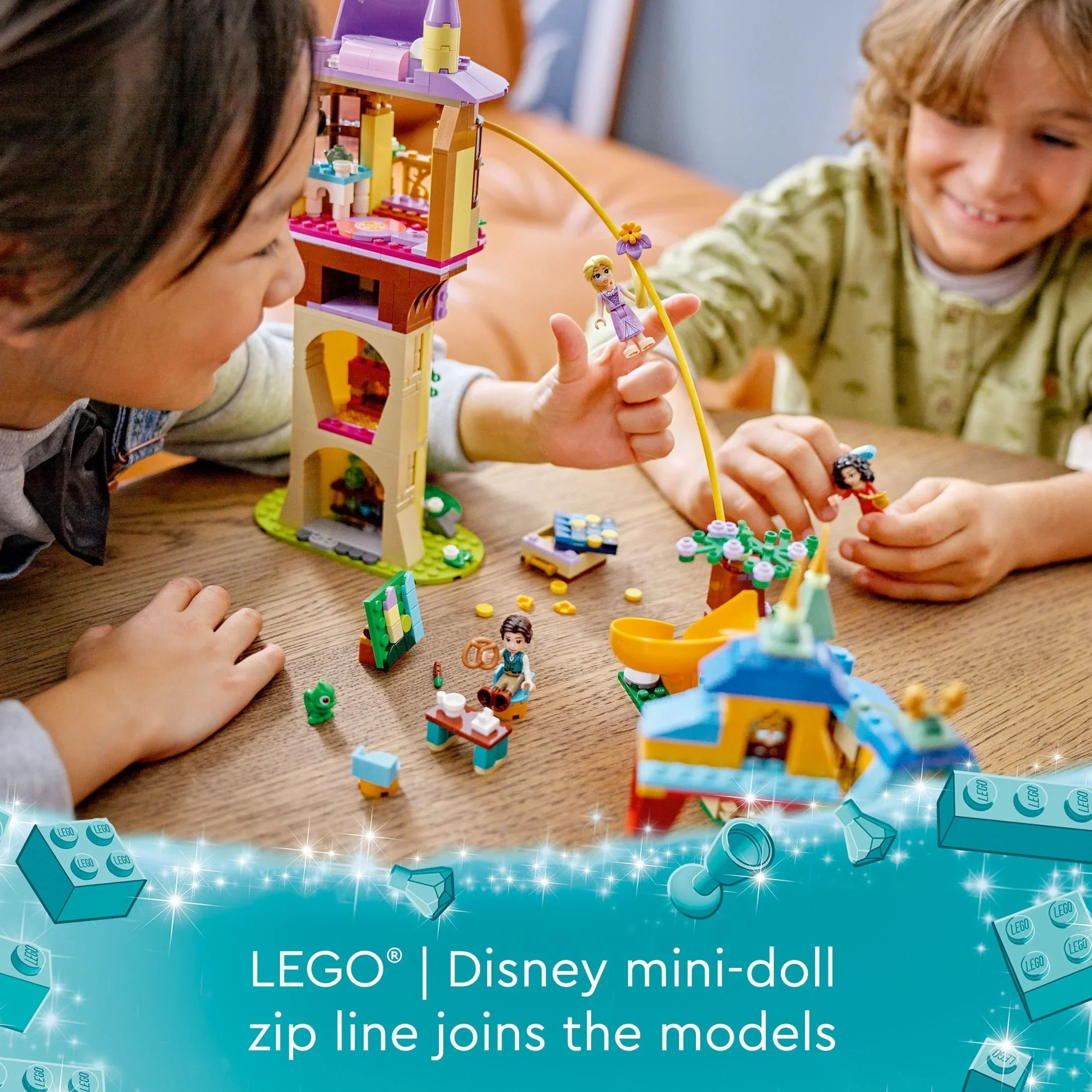 Princess Girls 43241 Gift The Rapunzel’s LEGO for Mother Fun Toy Princess 6 with Gothel Snuggly Disney Flynn Ages Disney Plus, and Toy, Tower Building & Mini-Dolls, and Boys Rider Duckling Tangled