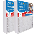 CLEAN 1000, 16x20x5 MERV FILTERS by 2 MPR Made Compatible FPR Furnace 7 Filter WICKED Air Comparable / Premium 16x20x5 M0-1056 Amana 11 & USA 1200 MPR Pack AIRX with to AIR. Filter Goodman