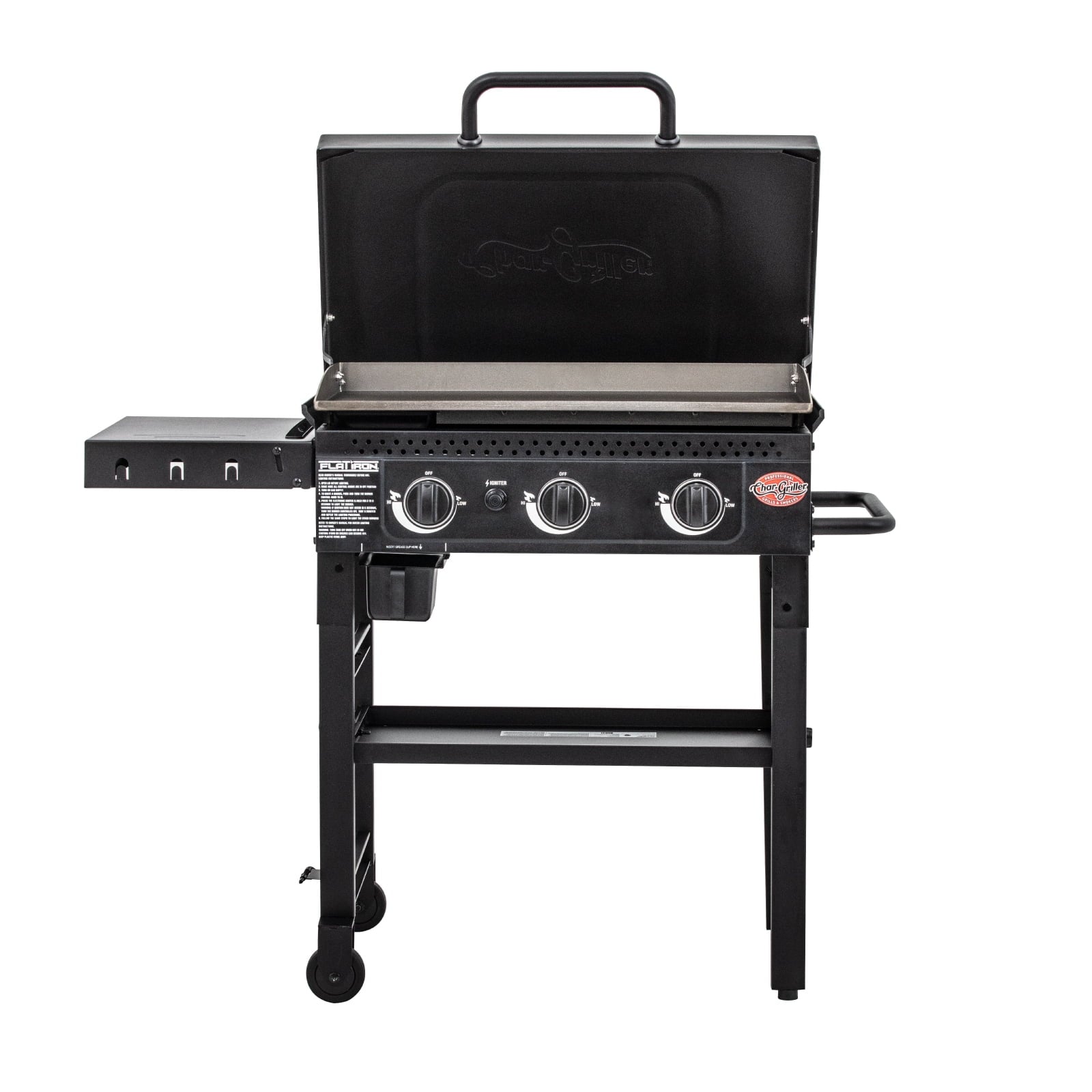 Char-Griller Griddle 3 Burner Flat Iron