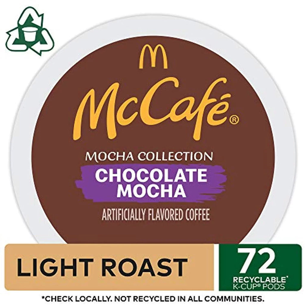 K-Cup Coffee 72 Mocha, Pods, Coffee, Keurig Chocolate Flavored Count Mccafe Single Serve