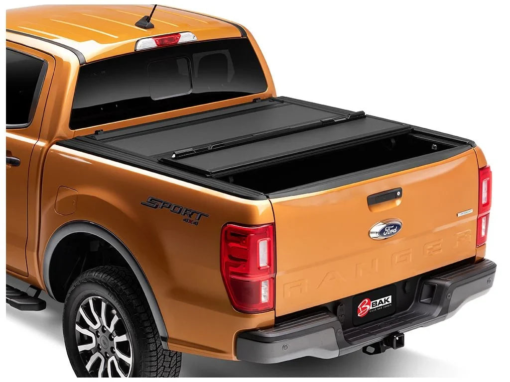 BAKFlip Folding Tonneau 5' (61") Bed with Bed Compatible MX4 Cover Truck Hard BAK - 2019 by 1" | RealTruck 448332 2023 Ranger | Ford