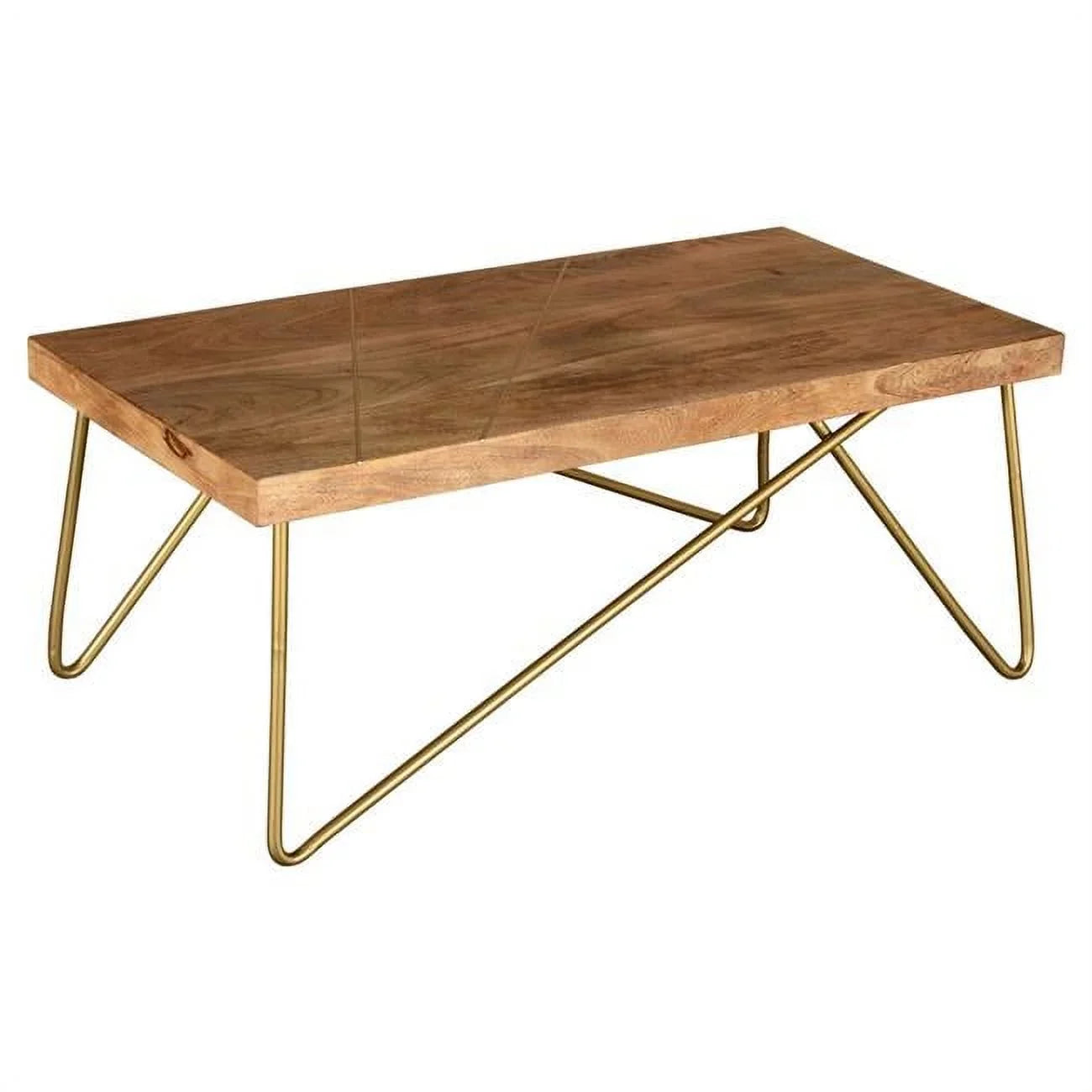 Madox Coffee x Natural Table Gold Aged 44 x & 18 in. in 22