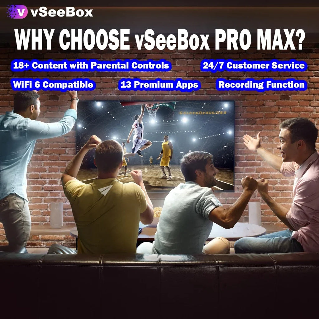 Cable, 2024 Android Card, 64GB vSeeBox WiFi RAM, 8K Setup 11, Backlit USB 64GB 4GB - Extender, Keyboard, Max Bundle Pro HDMI New Drive, Storage Remote 32GB with Guide TF Detailed Control,
