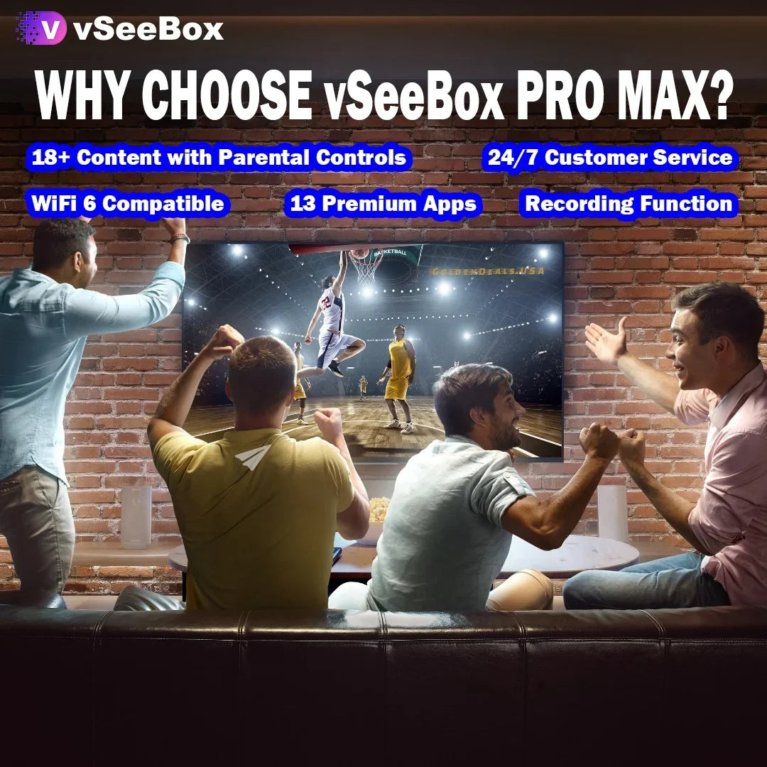 Cable, 2024 Android Card, 64GB vSeeBox WiFi RAM, 8K Setup 11, Backlit USB 64GB 4GB - Extender, Keyboard, Max Bundle Pro HDMI New Drive, Storage Remote 32GB with Guide TF Detailed Control,