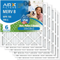 18x18x2 Filter by 18x18x2 Pack Premium to HVAC Electrostatic 8 CLEAN 6 Air MPR AIRX WICKED FILTERS Made Conditioner Filter Filters 700 Air 5 AIR. Comparable & MERV USA Furnace AC Pleated FPR
